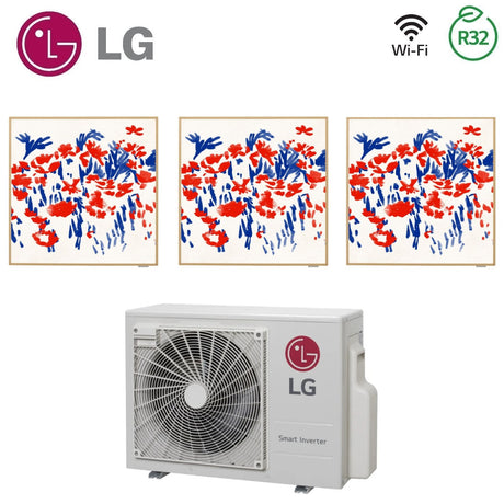 climatizzatore condizionatore lg trial split inverter serie artcool gallery 9_9_9 con mu3r19 r 32 wi fi optional 9000_9000_9000