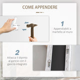 easycomfort easycomfort stampa su tela 80x40cm con bambina 5 pezzi in legno di pino per casa e ufficio