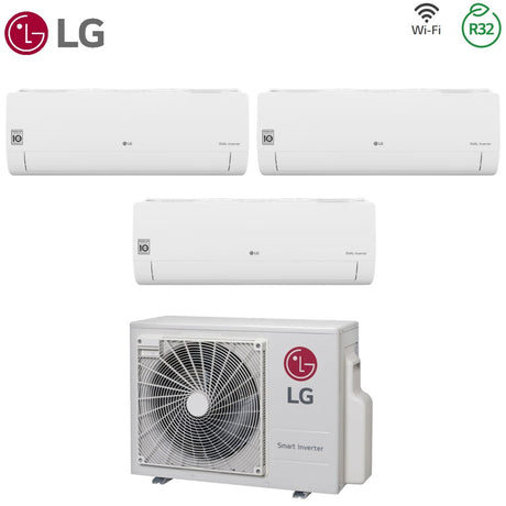 Klimaanlage LG Trial-Split Inverter Serie LIBERO SMART 9+9+12 mit MU3R21 R-32 WLAN integriert 9000+9000+12000