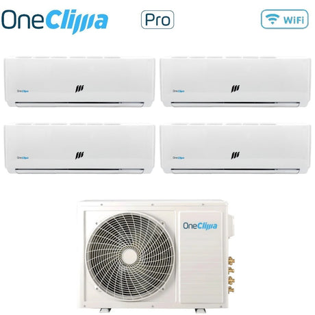 oneclima condizionatore oneclima quadri split inverter serie pro 991212 con mlt42x5y24 r 32 wi fi optional 900090001200012000