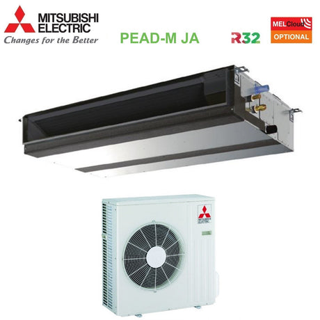climatizzatore condizionatore mitsubishi electric canalizzato canalizzabile inverter media prevalenza 24000 btu pead m71ja _ suz m71va r 32 wi fi optional