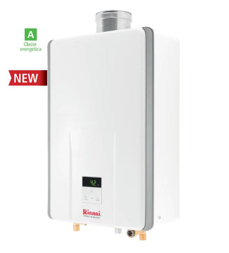 scaldacqua scaldabagno a gas rinnai infinity 14i gpl completo di kit fumi cod. reu a1420ffu lpg new