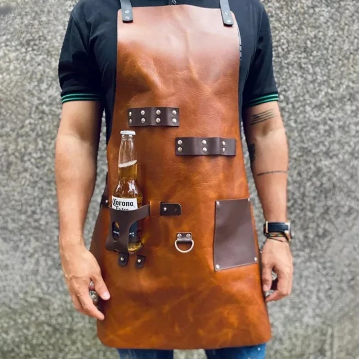 Leather Barbecue Apron