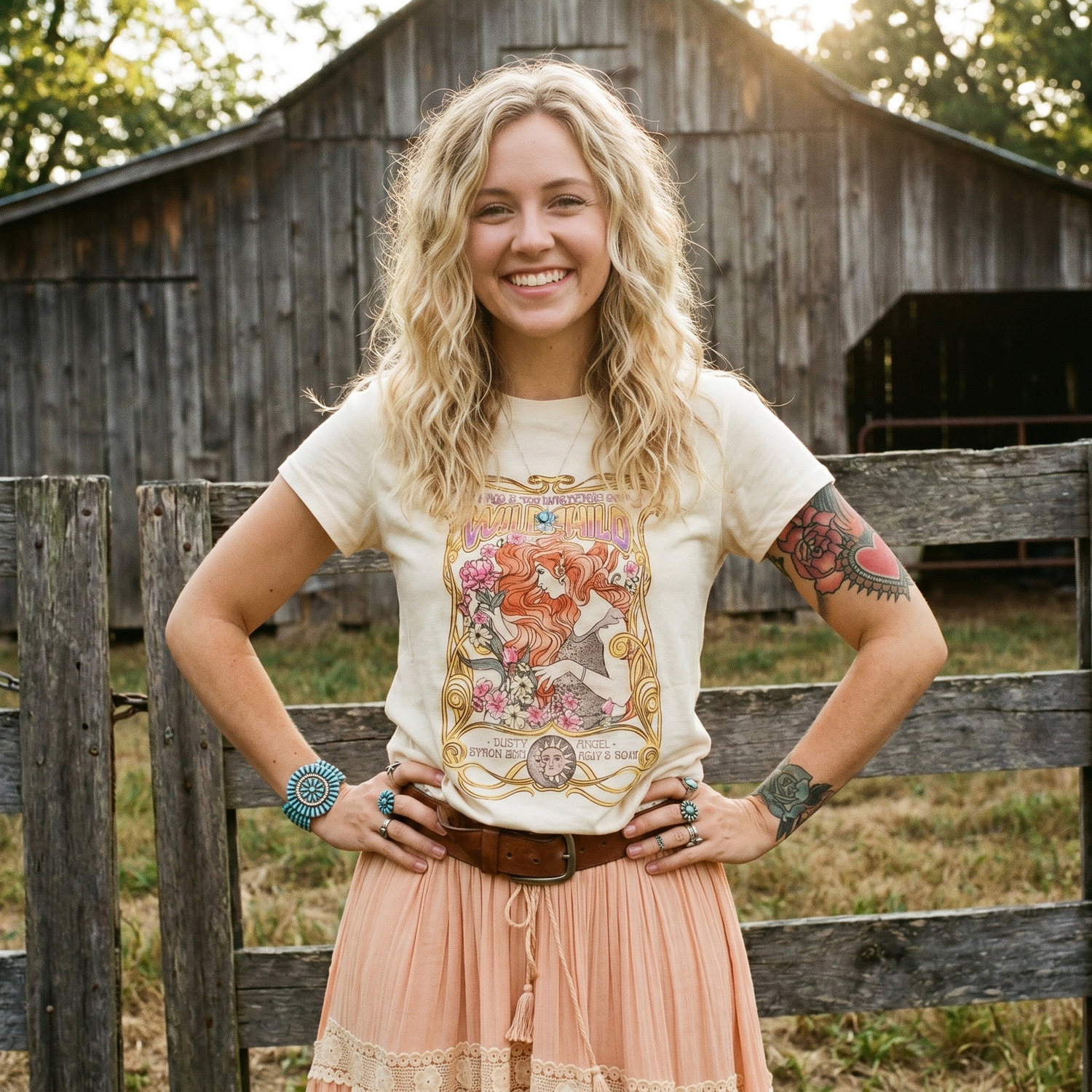 T-Shirt Rétro Femme
