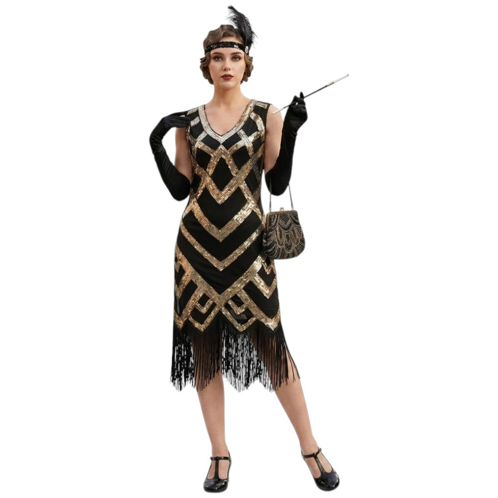 Vintage Gold 20s Dress