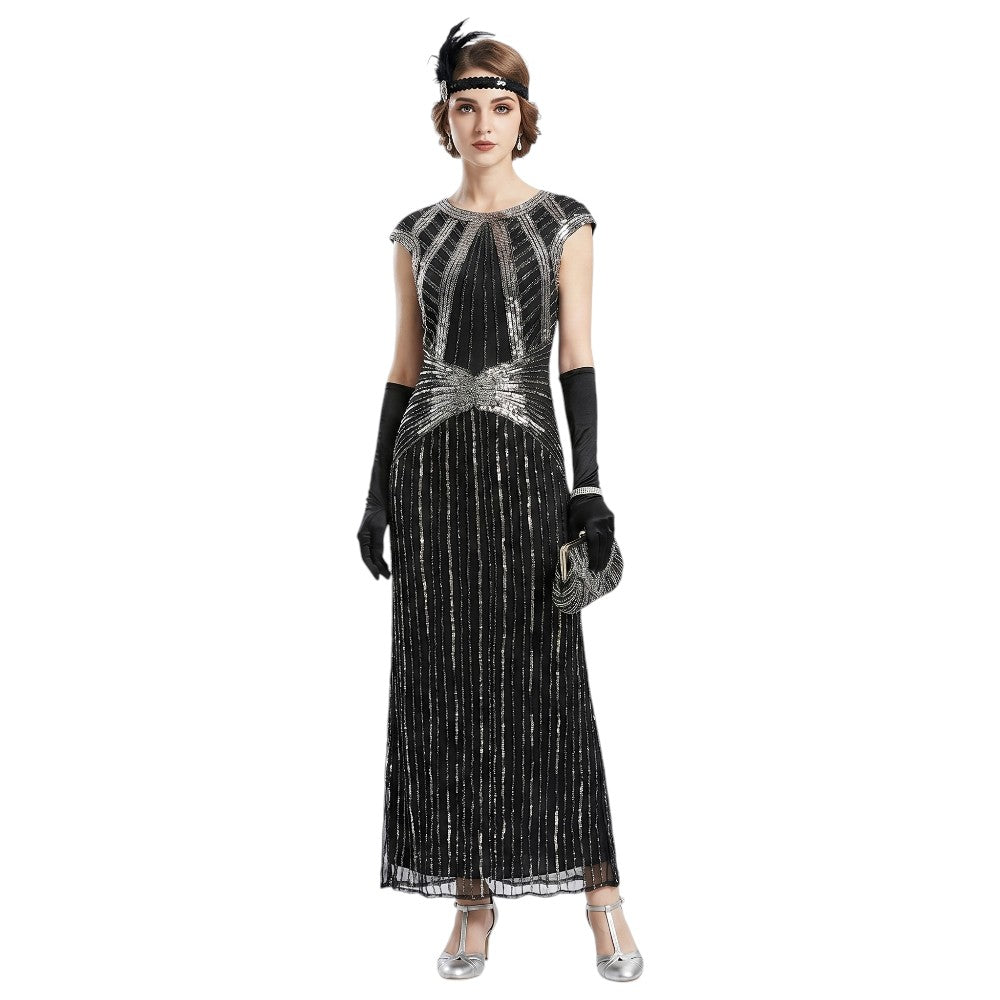 Long Black Gatsby Dress