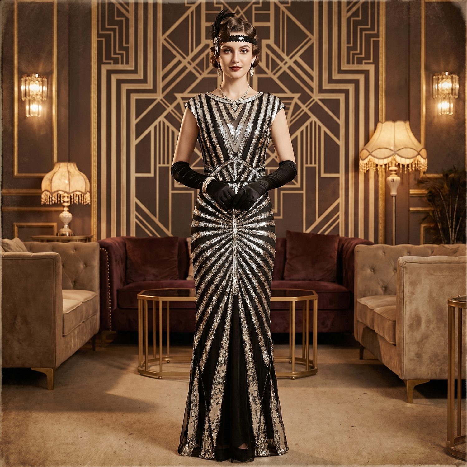 Long Flared Dress