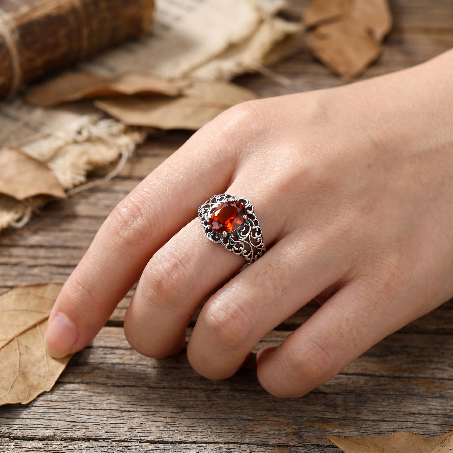 Vintage Amber Ring