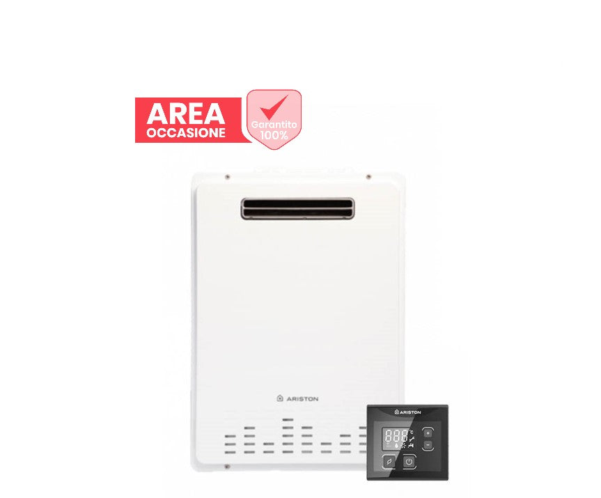 ariston area occasioni 2499 scaldabagno a gas ariston next evo x outdoor 16 eu metano 16 lt da esterno low nox 3632459