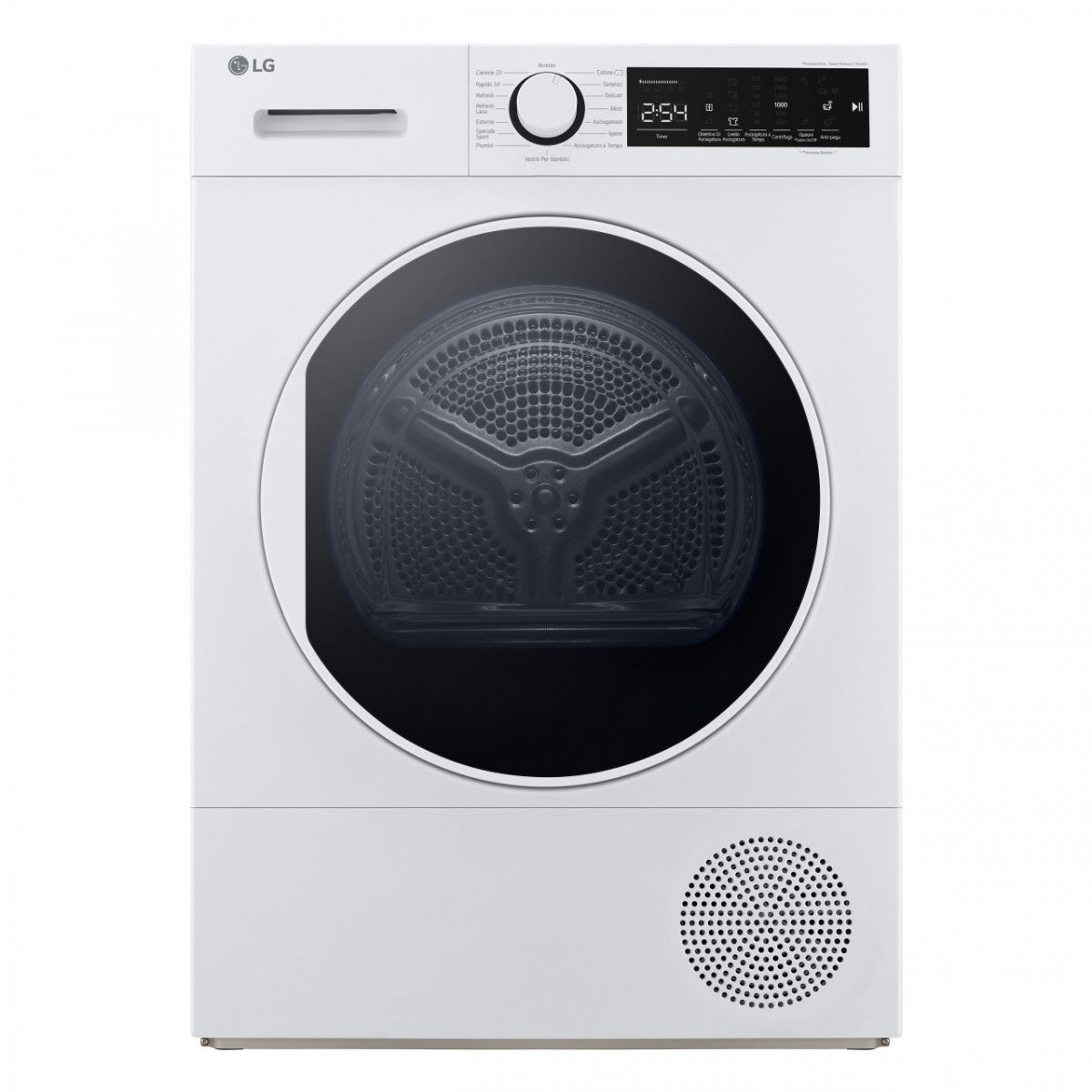 asciugatrice a pompa di calore lg rh80m3av6r 8kg eco hybrid classe a85xl60xp61 a++