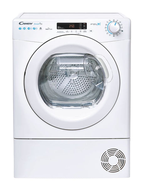 asciugatrice a pompa di calore slim 7 kg candy smart pro cso4h7a1de s axlxp 85x60x46 wi fi _ ble cicli rapidi cso4 h7a1de s classe energetica a_