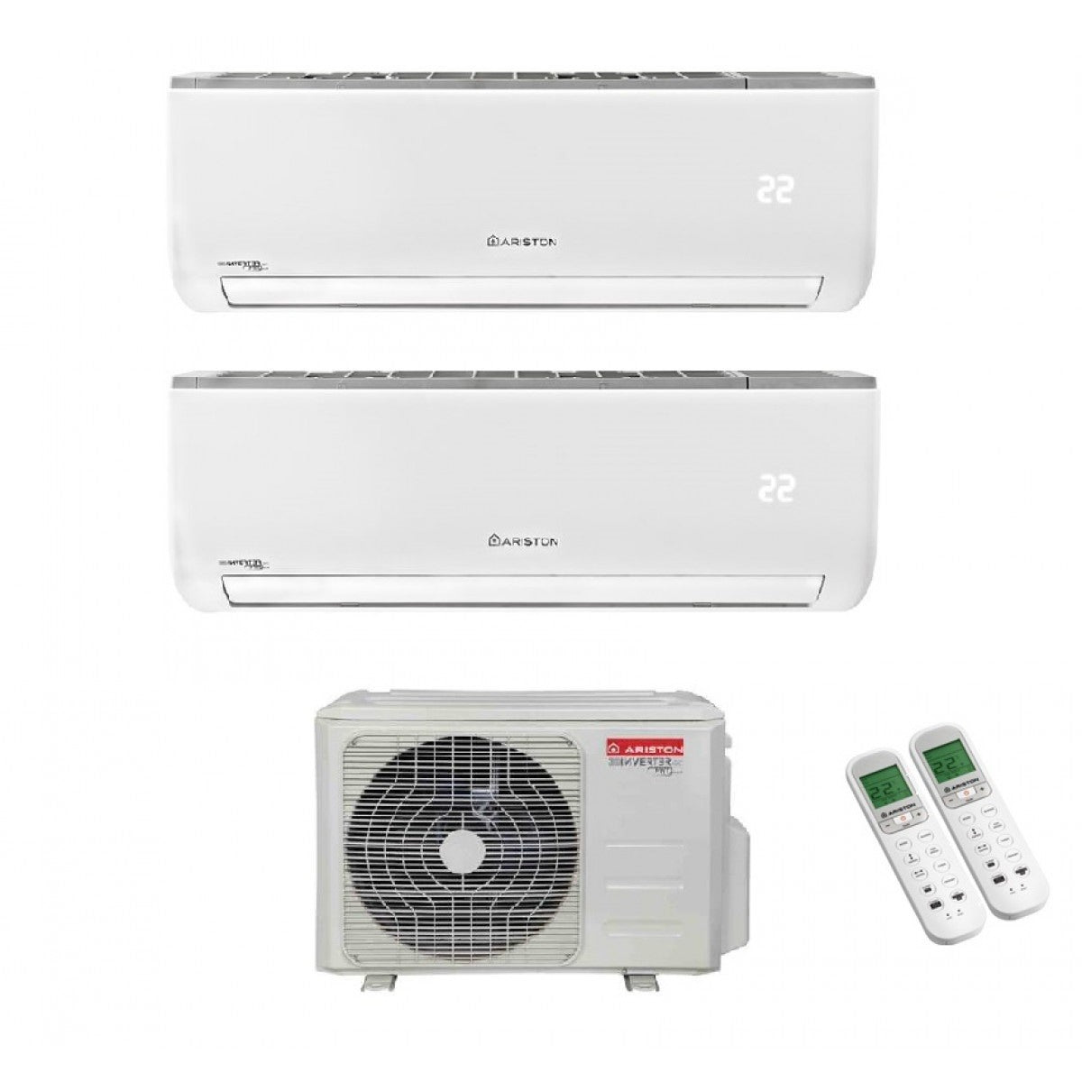 climatizzatore condizionatore ariston dual split inverter serie nevis 9_12 con dual 55 xd0b o 9000_12000