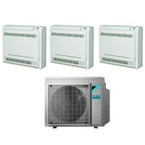 climatizzatore condizionatore daikin bluevolution a pavimento trial split inverter serie fvxm f 9_12_12 con 3mxm68n r 32 wi fi optional con telecomando ad infrarossi incluso 9000_12000_12000 garanzia italiana