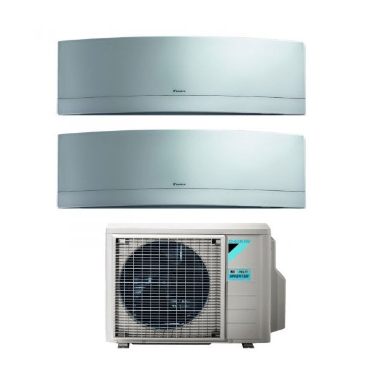 climatizzatore condizionatore daikin bluevolution dual split inverter serie emura silver 7_9 con 2mxm40m r 32 wi fi 7000_9000 grigio new 2018