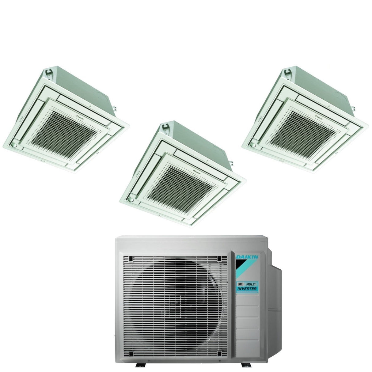climatizzatore condizionatore daikin bluevolution inverter trial split a cassetta ffa a 9_9_9 con 3mxm68n r 32 wi fi optional con comando a filo e griglia bianca 9000_9000_9000 garanzia italiana