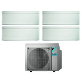 climatizzatore condizionatore daikin bluevolution quadri split inverter serie stylish white 7_7_12_12 con 4mxm68m r 32 wi fi 7000_7000_12000_12000 bianco