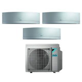 climatizzatore condizionatore daikin bluevolution trial split inverter serie emura silver 9_9_12 con 3mxm52m wi fi r 32 9000_9000_12000