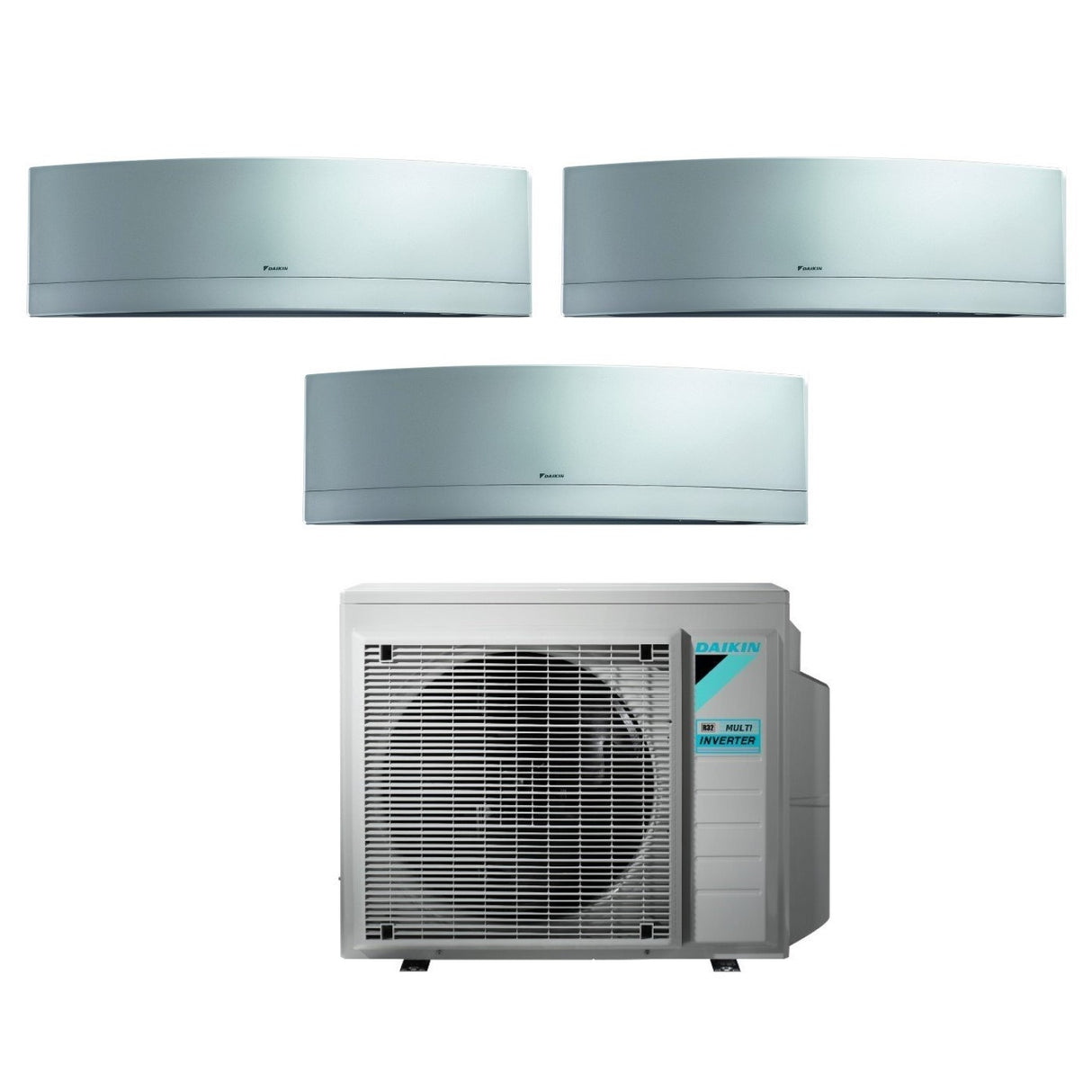 climatizzatore condizionatore daikin bluevolution trial split inverter serie emura silver 9_9_18 con 3mxm68m wi fi r 32 9000_9000_18000