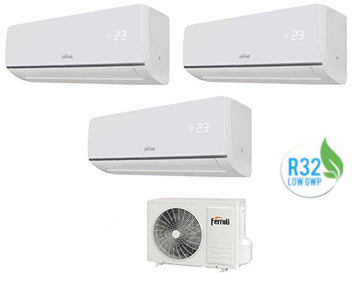 climatizzatore condizionatore ferroli trial split inverter r32 serie aster m 3.2 9000_9000_12000 con 24 3 9_9_12