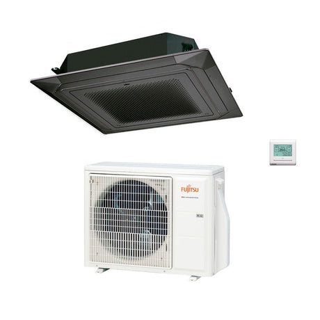 climatizzatore condizionatore fujitsu cassetta 4 vie serie kr circular flow 30000 btu r 32 cod. 3ngf79010 a__ black nero auxg30krlb novita 9494