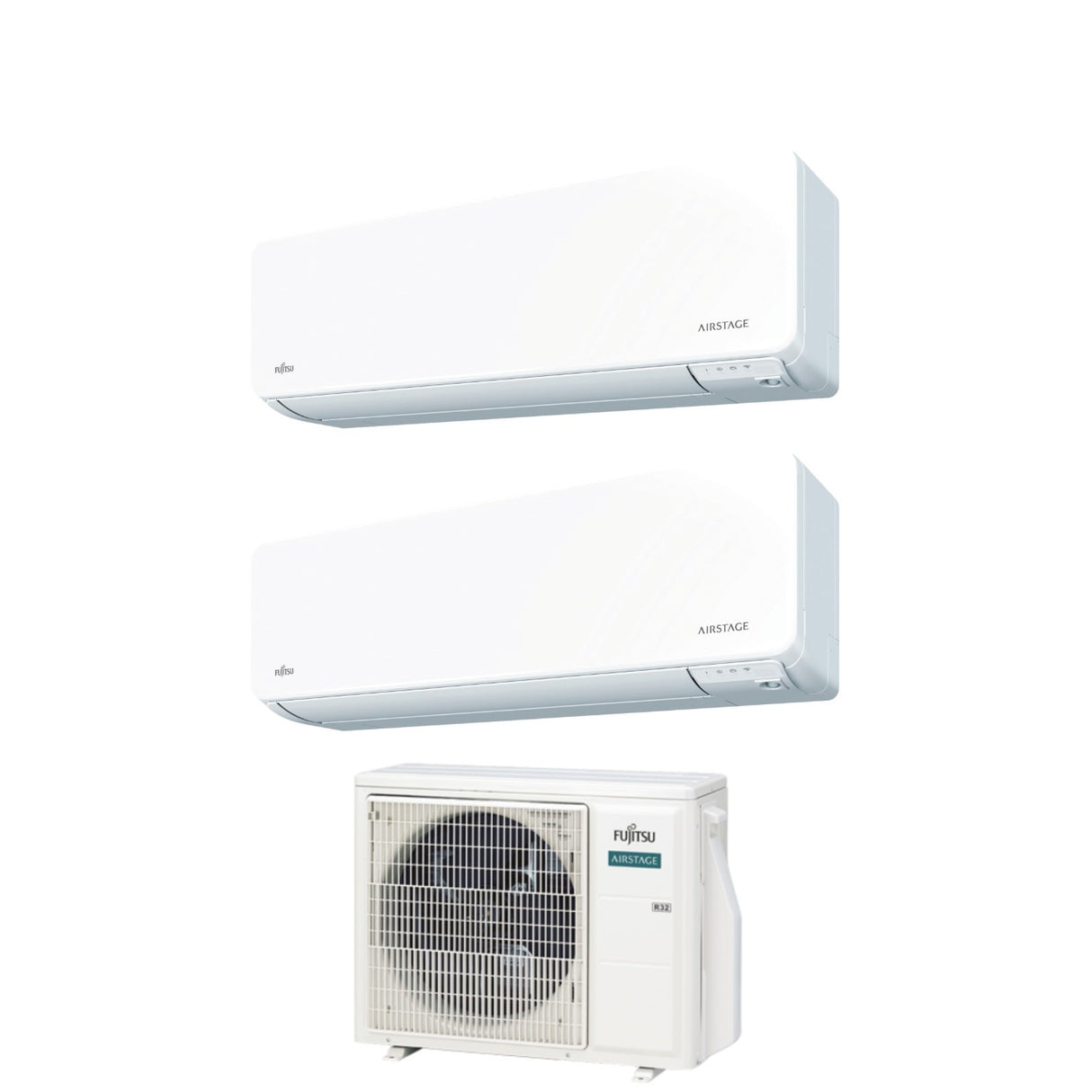 climatizzatore condizionatore fujitsu dual split inverter serie kg 7_9 con aoyg14kbta2 r 32 wi fi integrato 7000_9000