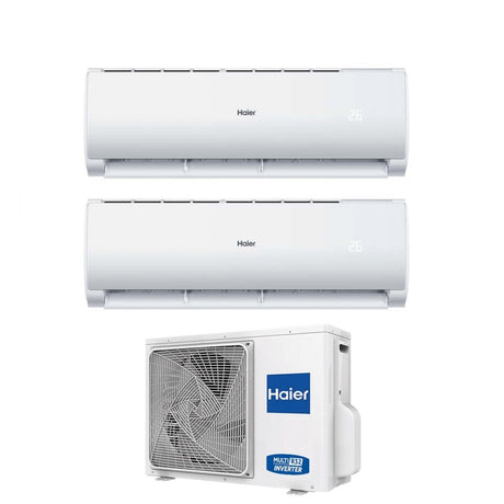climatizzatore condizionatore haier dual split inverter serie geos plus 9_9 con 2u50meffra r 32 9000_9000