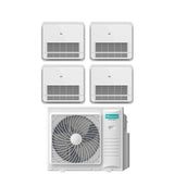 climatizzatore condizionatore hisense quadri split console akt 9_9_9_9 con 4amw105u4raa r 32 con telecomando di serie