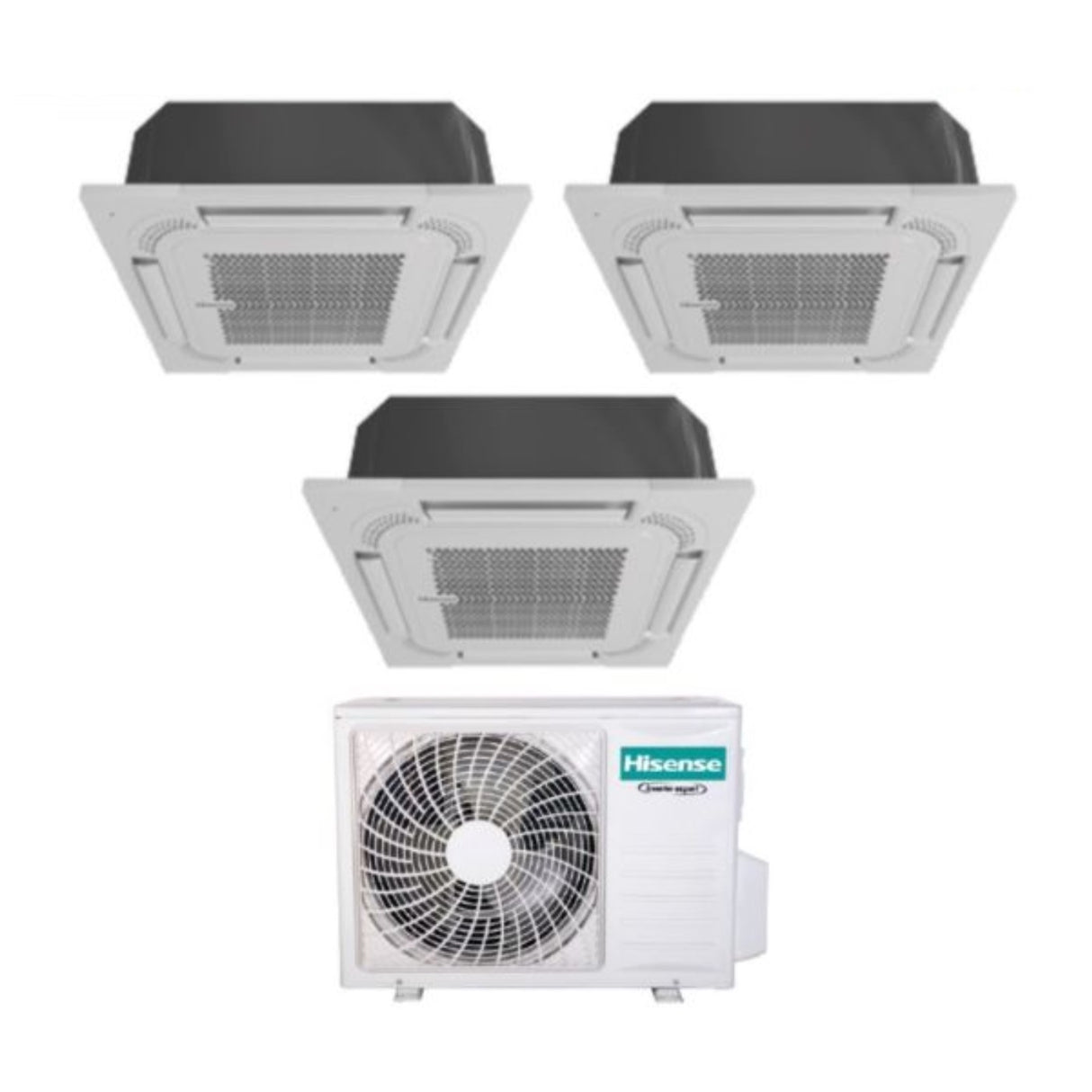 climatizzatore condizionatore hisense trial split a cassetta 9_9_12 con 3amw62u4rfa r 32 9000_9000_12000