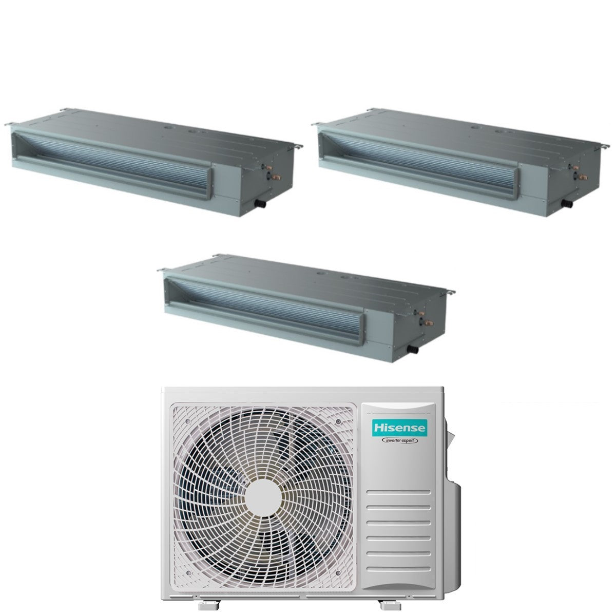 climatizzatore condizionatore hisense trial split canalizzabile 9_12_12 con 3amw72u4rfa r 32 9000_12000_12000 con telecomando di serie e cablato