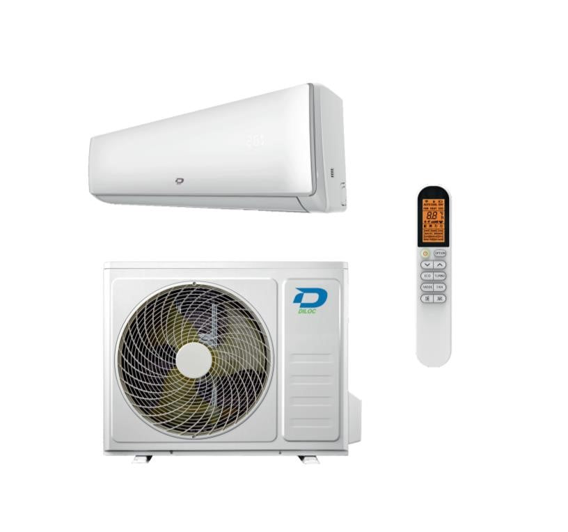 climatizzatore condizionatore inverter diloc serie impact 9000 btu d.impact9 a__ wi fi integrato