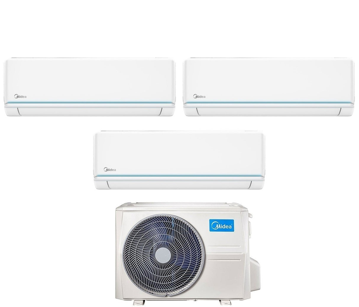 climatizzatore condizionatore midea trial split inverter serie evolution 9_9_12 con m3of 21hfn8 q r 32 wi fi optional 9000_9000_12000