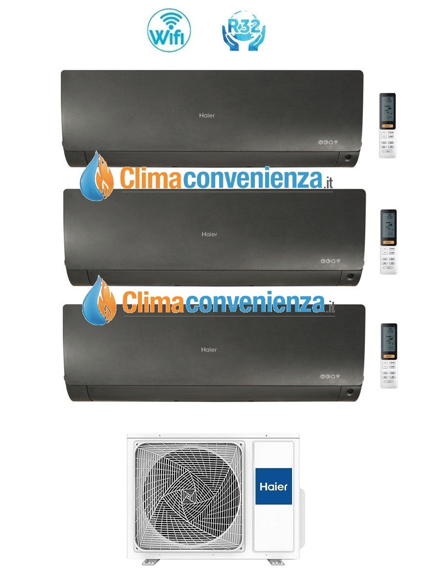climatizzatore condizionatore trial split inverter haier serie flexis white 7000_7000_9000 btu con 3u55s2sr2fa r 32 wi fi 7_7_9 novita copia