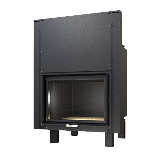 ctm termocamino a legna ctm basic eco s1 24 kw per produzione acs con scambiatore full link e scomparsa verticale