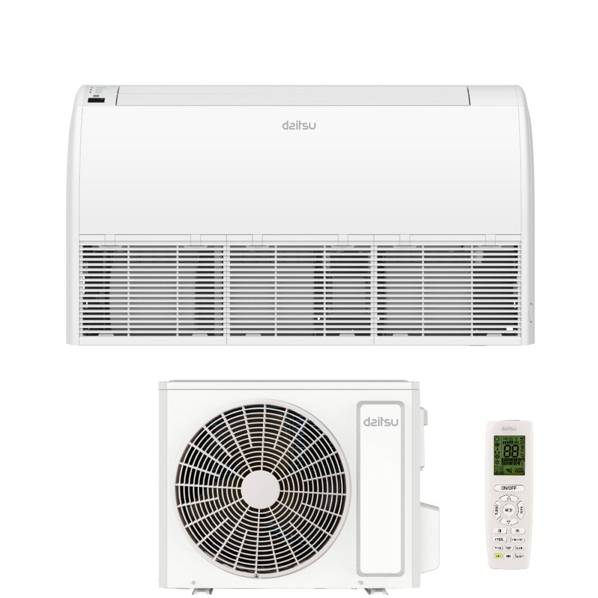 daitsu condizionatore soffittopavimento daitsu 24000 btu abd24kdbs r 32 wi fi optional con telecomando