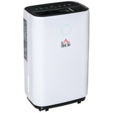 easycomfort deumidificatore da 20l 3 modalita e 2 velocita timer 24h design silenzioso 33.5x23x57cm bianco