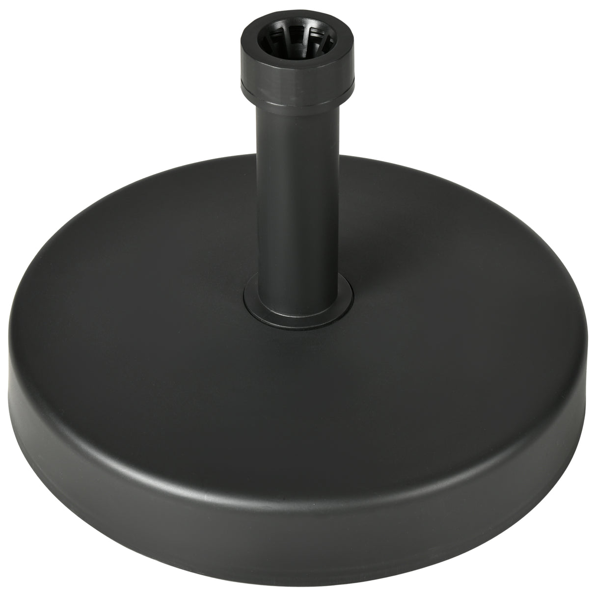 easycomfort easycomfort base per ombrellone da giardino in plastica pp max 18kg di peso 45x33 cm nero
