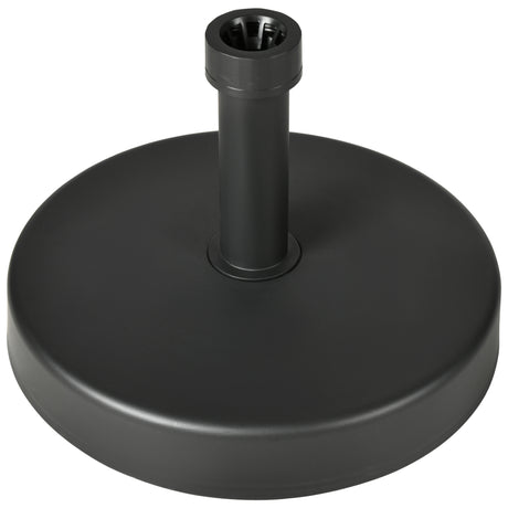 easycomfort easycomfort base per ombrellone da giardino in plastica pp max 18kg di peso 45x33 cm nero
