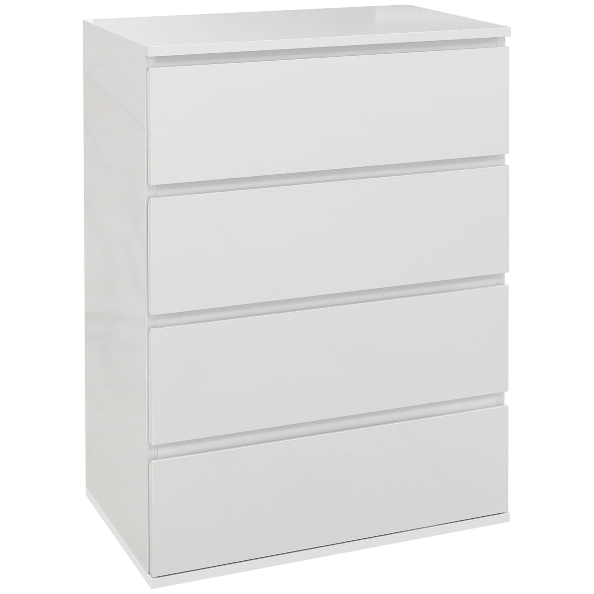 easycomfort easycomfort cassettiera 4 cassetti in legno como per camera da letto moderno e multiuso 55x33x80 cm bianco