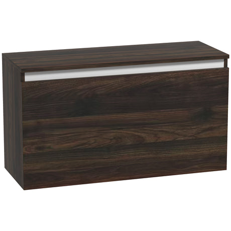 easycomfort easycomfort comodino sospeso con cassetto senza maniglie e con fissaggio a parete 80x30x45cm noce
