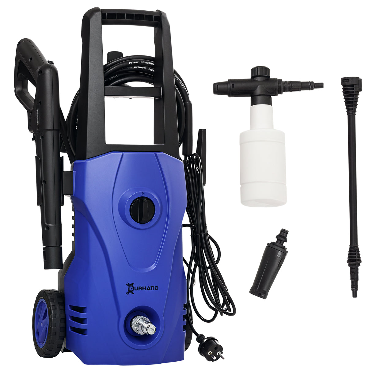 easycomfort easycomfort idropulitrice ad alta pressione 1600w con ugello regolabile e kit pulizia 35x28x65 cm blu e nero