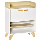 easycomfort easycomfort mobiletto multiuso con armadietto e ripiani aperti mobile da soggiorno cucina ufficio in legno bianco 60x30x78cm