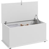 easycomfort easycomfort panca contenitore multiuso in legno per camera e ingresso 80x40x40 cm bianco