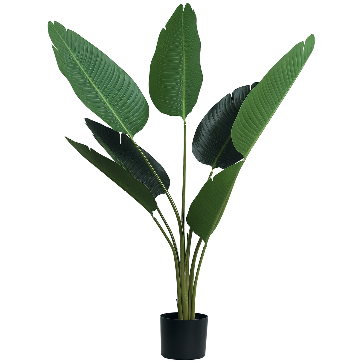 easycomfort easycomfort pianta artificiale uccello del paradiso alta 120cm con vaso per interni ed esterni