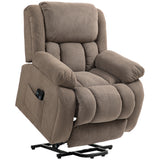 easycomfort easycomfort poltrona alzapersona massaggiante e reclinabile con 2 tasche e telecomando 93x104x105 cm marrone chiaro