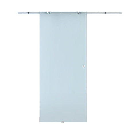 easycomfort easycomfort porte scorrevoli in vetro satinato da interni con binario b3 in alluminio per bagno cucina studio 205x90x08cm ean 8055776911267