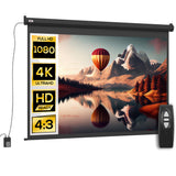 easycomfort easycomfort schermo per proiettore 89 formato 43 regolabile con telecomando 171x130cm nero