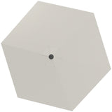 easycomfort easycomfort telo di ricambio per ombrellone 3 m con prese daria per telai in legno e acciaio crema