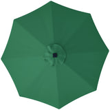 easycomfort easycomfort telo di ricambio per ombrellone da 3 m a 8 stecche poliestere anti uv 50 verde