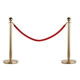 easycomfort easycomfort transenne elimina separacode paletti di delimitazione con corde rosso acciaio inox 32 x 95cm oro