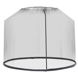 easycomfort easycomfort zanzariera per ombrellone 3x2 3 m regolabile a rete fitta con apertura a cerniera nero